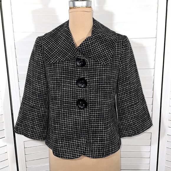 Tahari ASL Jacket 4P 4 Petite Jackie O Style NWOT - Picture 2 of 12